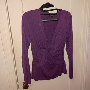 Apropos fitted purple top small